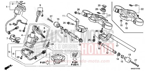 ROHRGRIFF/OBERE BRUECKE CBR1000SAG de 2016
